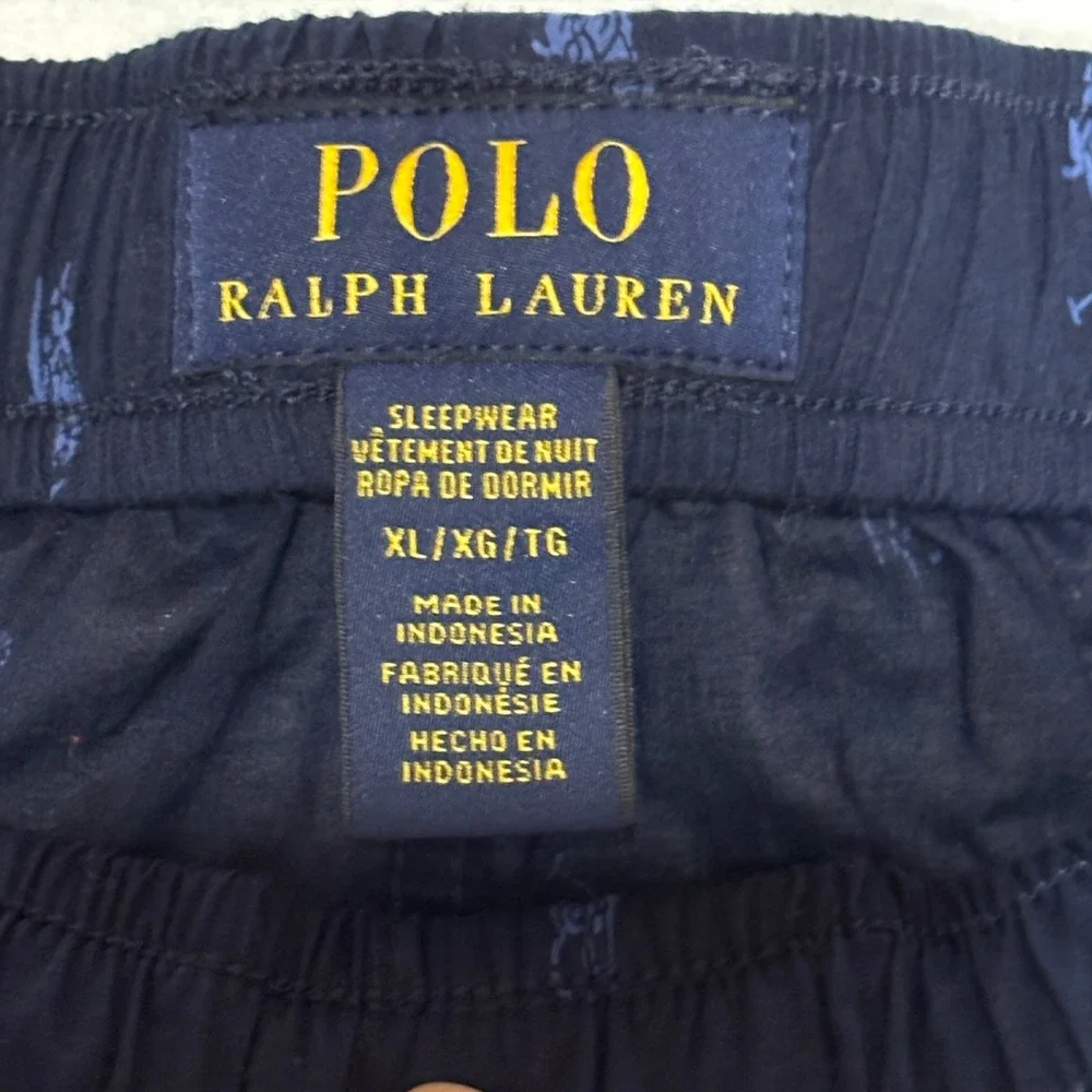 Polo Ralph Lauren‎ Men's Navy All Over Pony Logo Sleepwear Pajama Pants XL